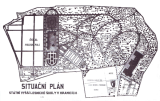 Situační plán arboreta z roku 1920